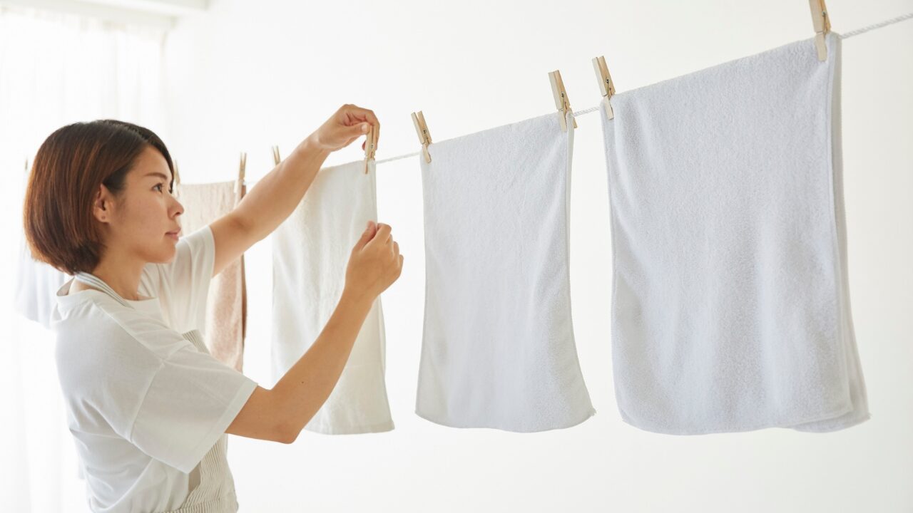 ✅臭いを防ぐタオルの干し方・収納法
