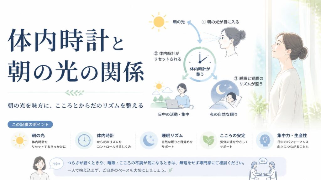体内時計と朝の光の関係性