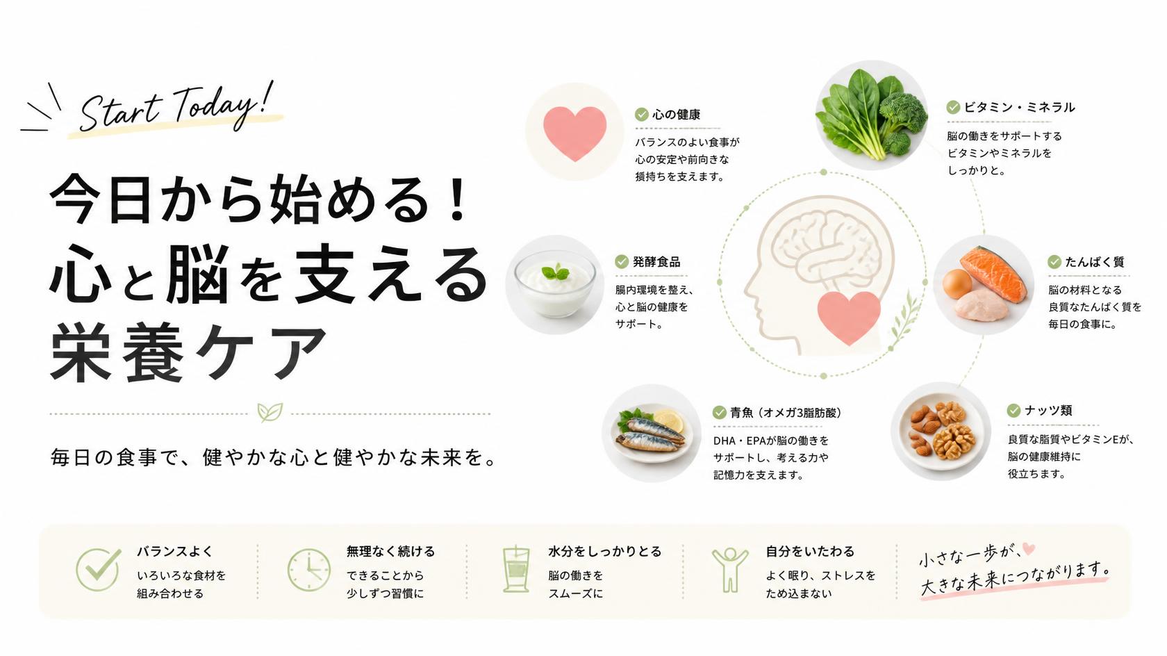 今日からできる！心と脳を支える栄養ケア