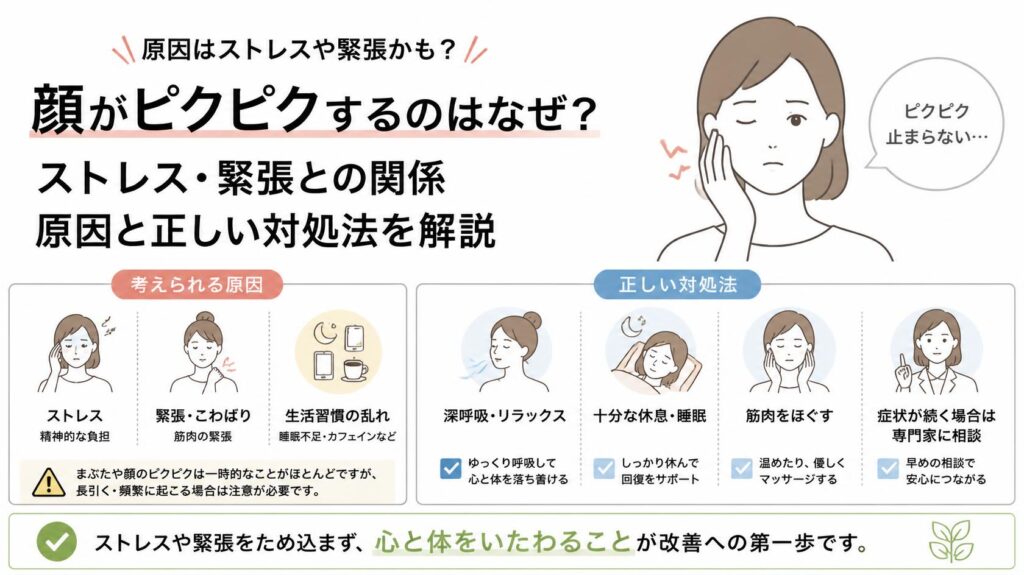 顔が引きつるのはなぜ？ストレスや緊張が原因のことも｜考えられる要因と正しい対処法