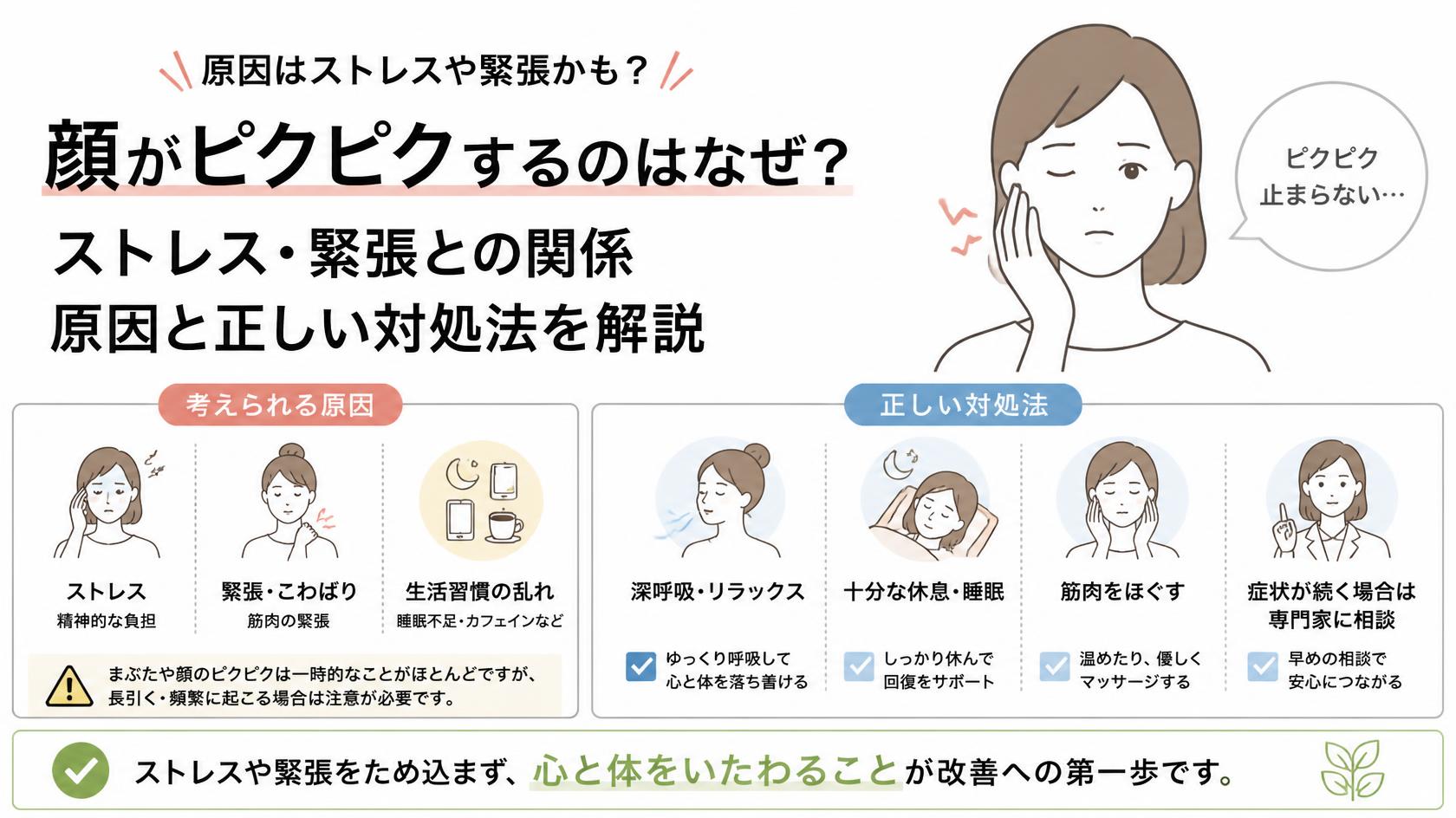 顔が引きつるのはなぜ?ストレスや緊張が原因のことも|考えられる要因と正しい対処法