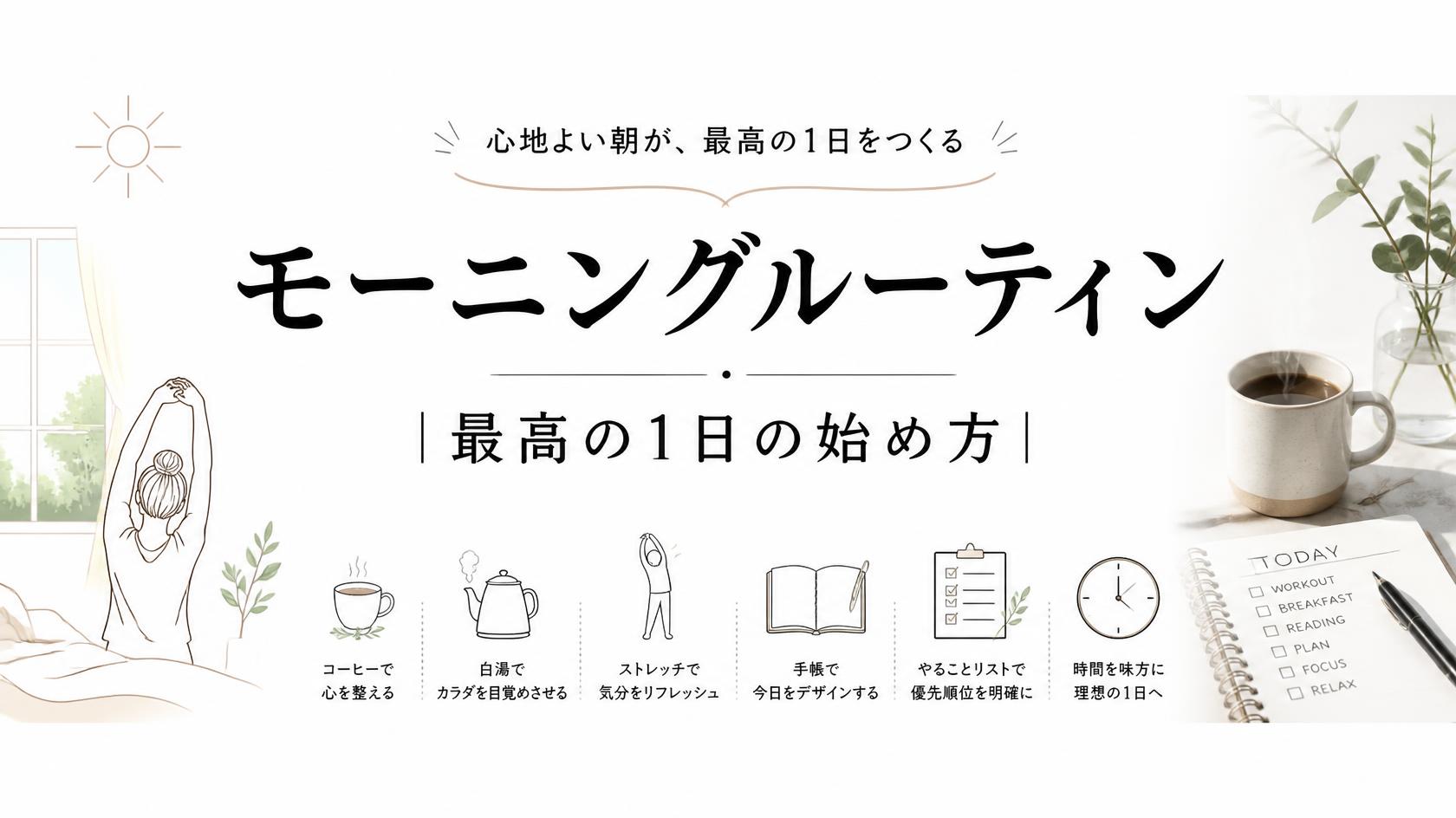 朝のルーティン|1日を整える「最強の始まり方」