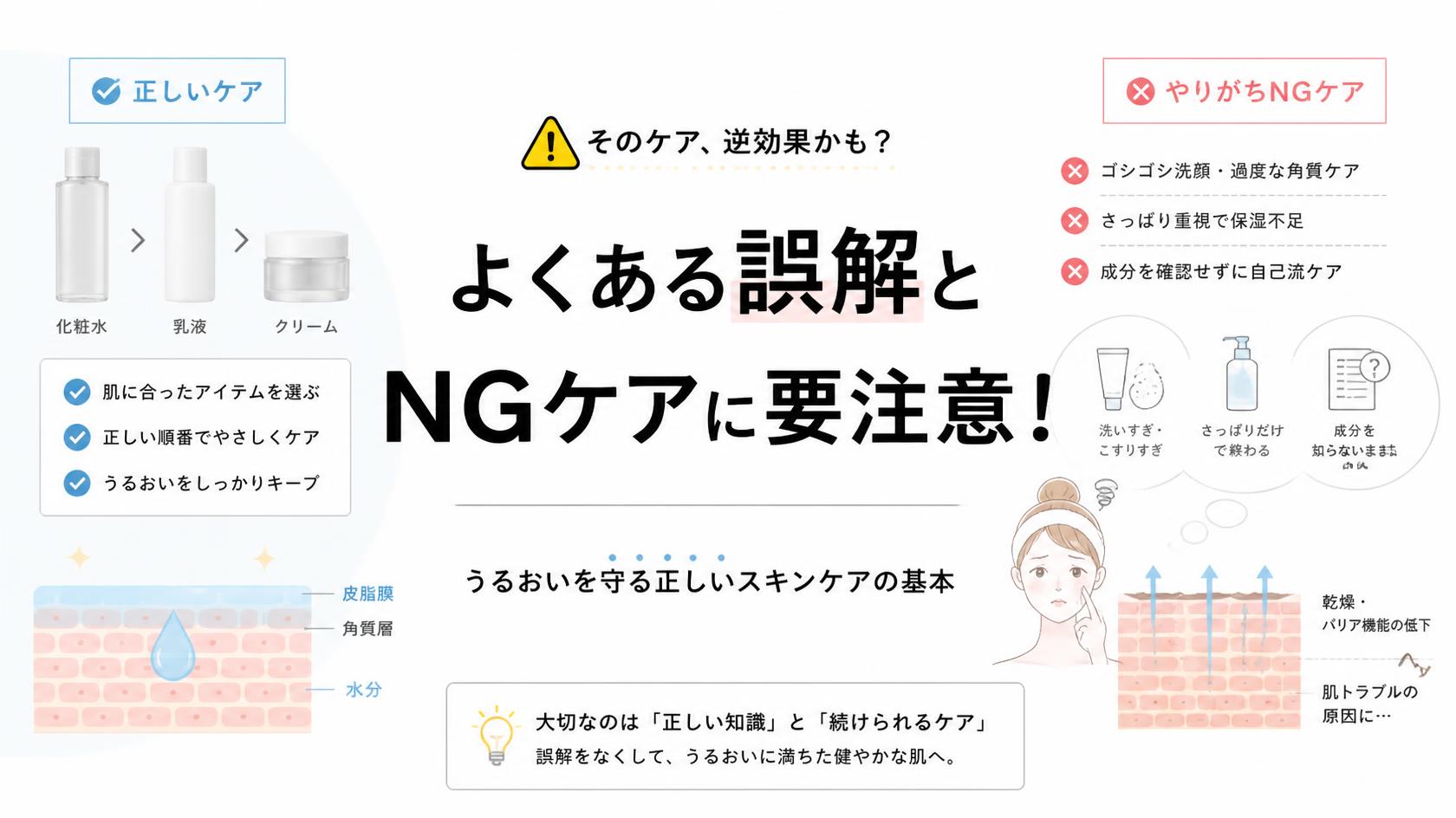 よくある誤解＆NGケアに注意！