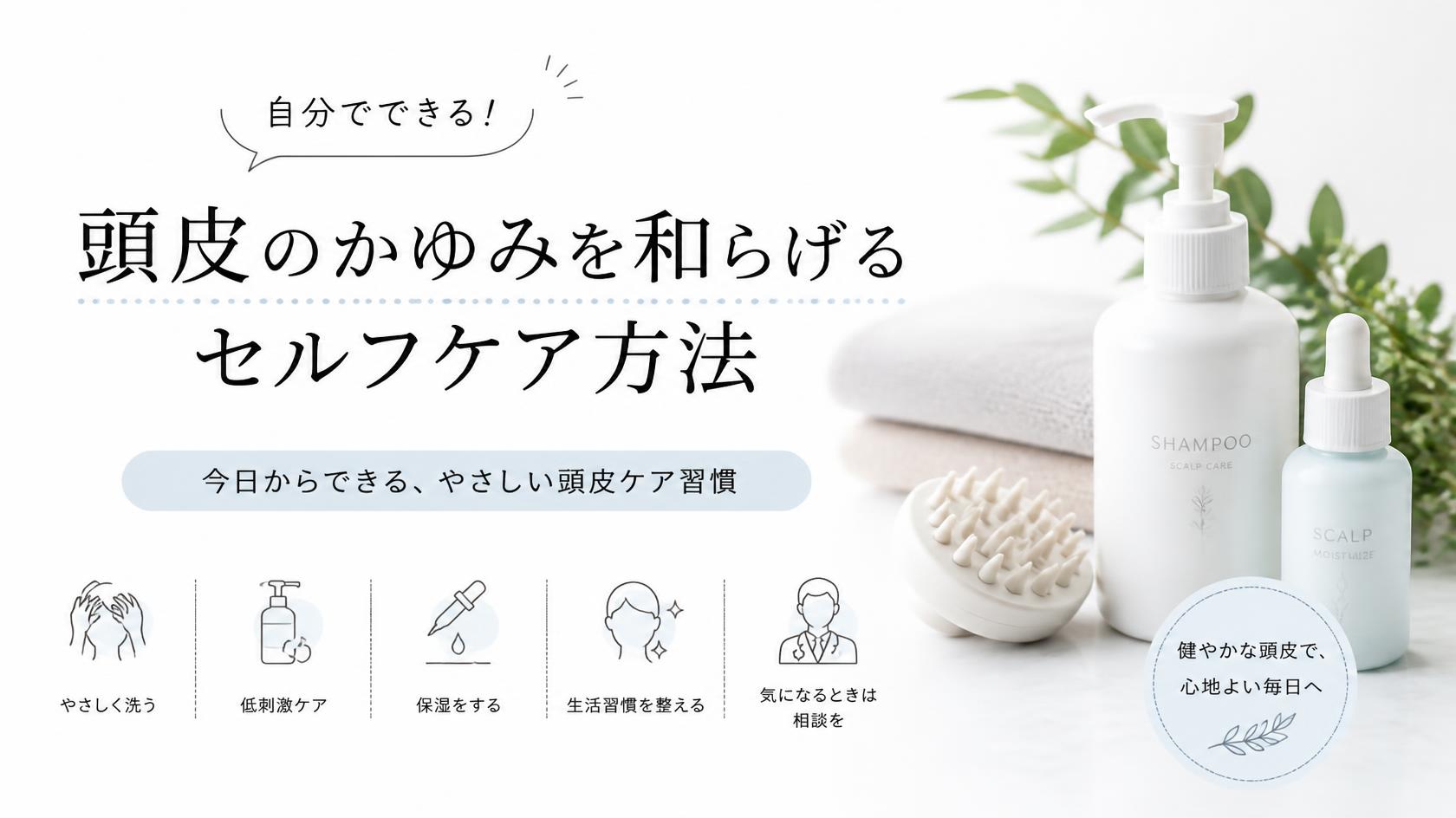 自分でできる!頭皮のかゆみをやわらげるセルフケア方法